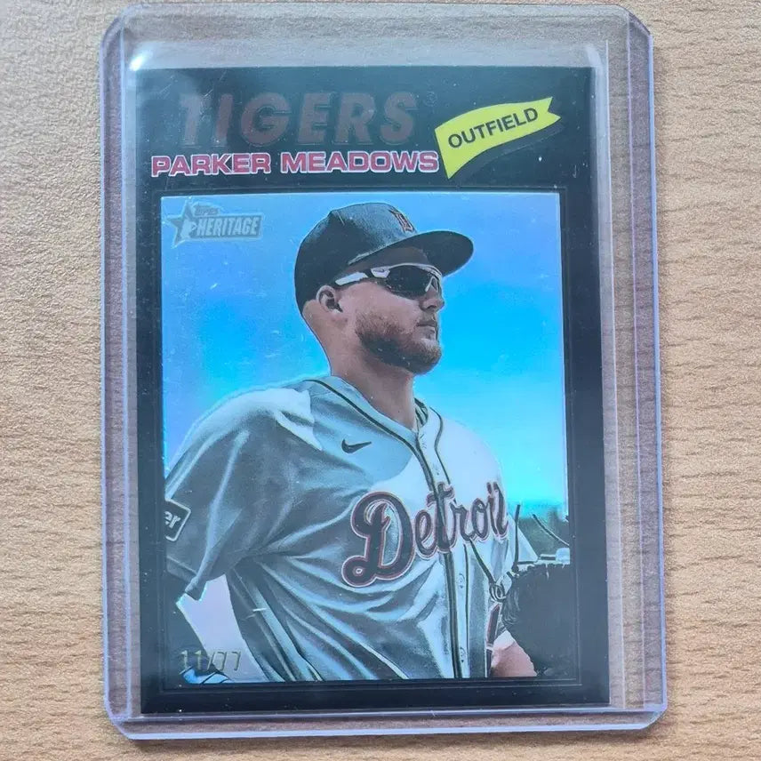 [BUNJANG] MLB 2026 Topps Heritage Parker Meadows #77 Black Refractor / MLB 2026 탑스 헤리티지 디트로이트 파커 매도우스 77한정 블랙카드
