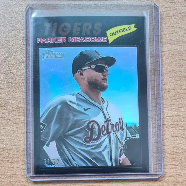 [BUNJANG] MLB 2026 Topps Heritage Parker Meadows #77 Black Refractor / MLB 2026 탑스 헤리티지 디트로이트 파커 매도우스 77한정 블랙카드