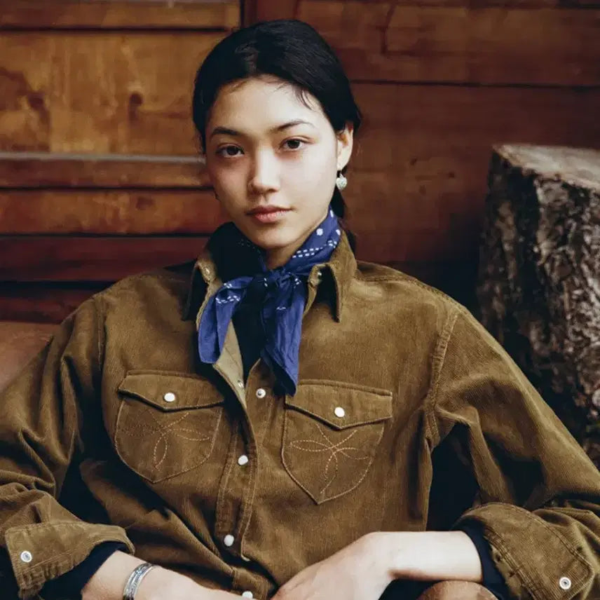 [BUNJANG] URBANIC30 Saddle Western Shirt Corduroy / 얼바닉30 새들 웨스턴 셔츠