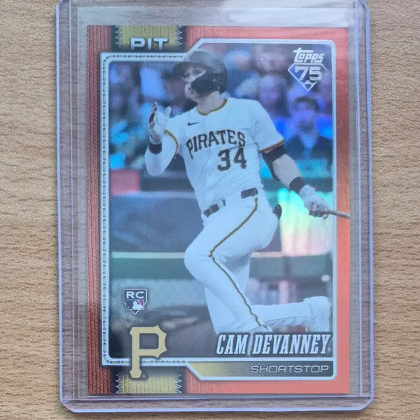 [BUNJANG] MLB 2026 Topps Cam DeVries Rookie Orange Foil Card #25 / MLB 2026 탑스 피츠버그 캠 데바니 25한정 루키 오렌지 포일카드