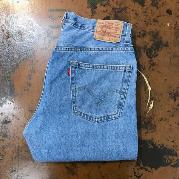 [BUNJANG] Levi's 505 Denim Pants - Light Wash - Size 34 / 리바이스 505 연청 중청 데님 팬츠 청바지 허리 34 사이즈