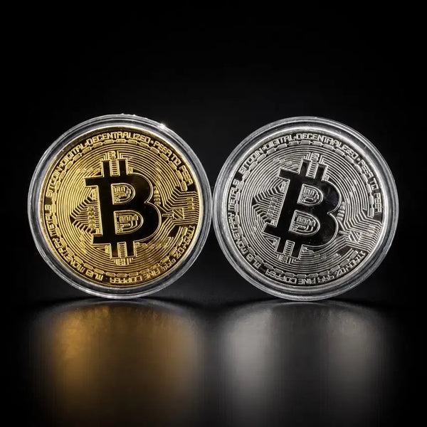 [BUNJANG] Bitcoin Commemorative Coin (Gold/Silver) / [새상품+무배+특가할인] 비트코인 실물 기념 주화 (골드/실버)