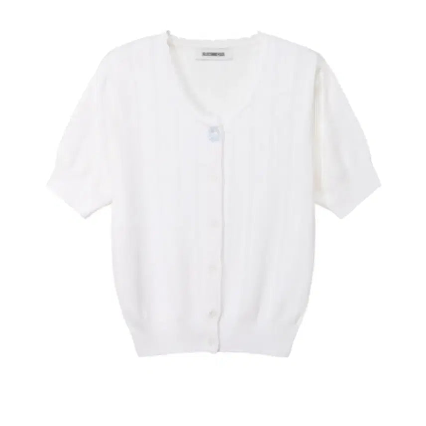 [BUNJANG] JOLIECOMMEVOUS White Knit Cardigan + Tank Top Set / 졸리꼼부 JOLIECOMMEVOUS 화이트 니트 가디건+탑 나시 세트 (