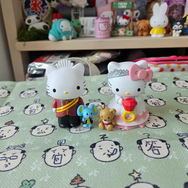 [BUNJANG] Hello Kitty Wedding Bride and Groom Figure Set / 키티 웨딩 피규어 세트 신랑신부 인형