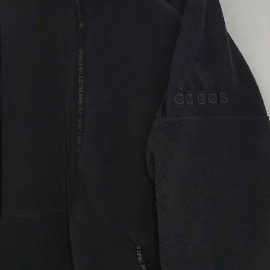 [BUNJANG] Adidas High-Neck Fleece Hooded Jacket M / 아디다스 하이넥 플리스 후드자켓 M