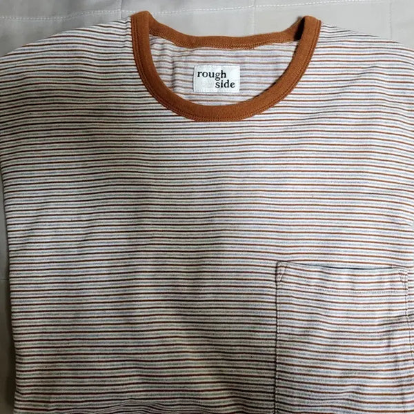 [BUNJANG] Roughside Stripe Long Sleeve T-Shirt Size 3 / 러프사이드 스트라이프 티셔츠 3사이즈