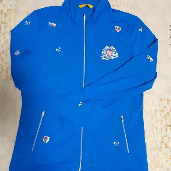 [BUNJANG] Louis Castel Blue Full Zip-Up Jacket 95 / 루이까스텔 블루 풀집업 자켓 95