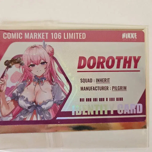 [BUNJANG] Nikke: Goddess of Victory Dorothy Comiket 106 Exclusive ID Card / 새상품)니케 코믹 마켓 도로시 c106 한정 아이덴티디 특전 카드