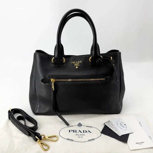 [BUNJANG] Prada Vitello Daino Tote Bag Shoulder Bag BN2793 / [매장구매] 프라다 비텔로다이노 토트백 겸 숄더백 BN2793