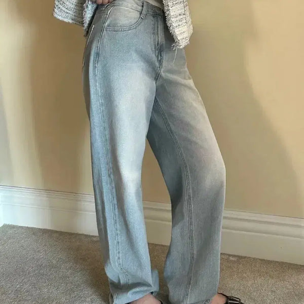 [BUNJANG] Long Wide Denim Pants / 롱 와이드데님