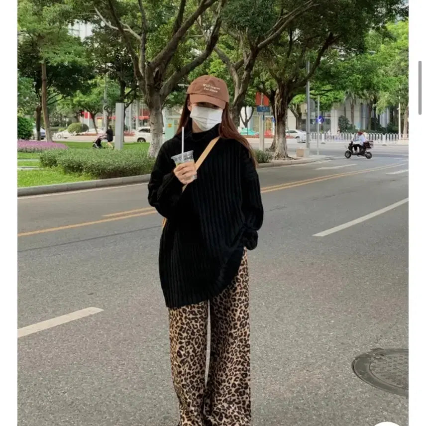 [BUNJANG] Leopard Print Pants / 레오파드 팬츠