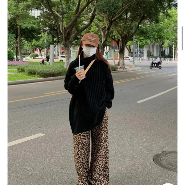 [BUNJANG] Leopard Print Pants / 레오파드 팬츠