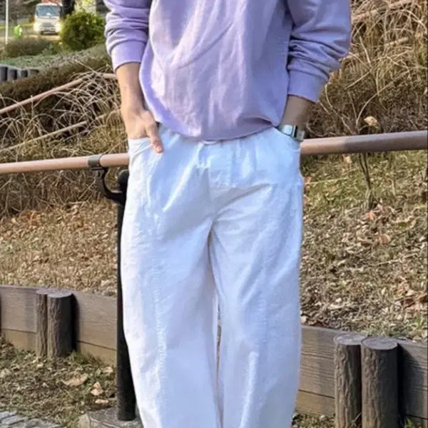 [BUNJANG] Curved Chino Pants Set (XL) / 커브드 치노 팬츠 XL(32-34)사이즈 화이트/블랙/차콜 일괄 판매.