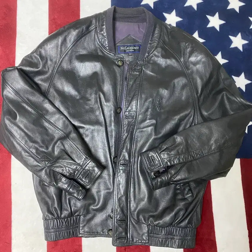 [BUNJANG] Yves Saint Laurent 90s Lambskin Leather Jacket / 90s 입생로랑 양가죽 자켓