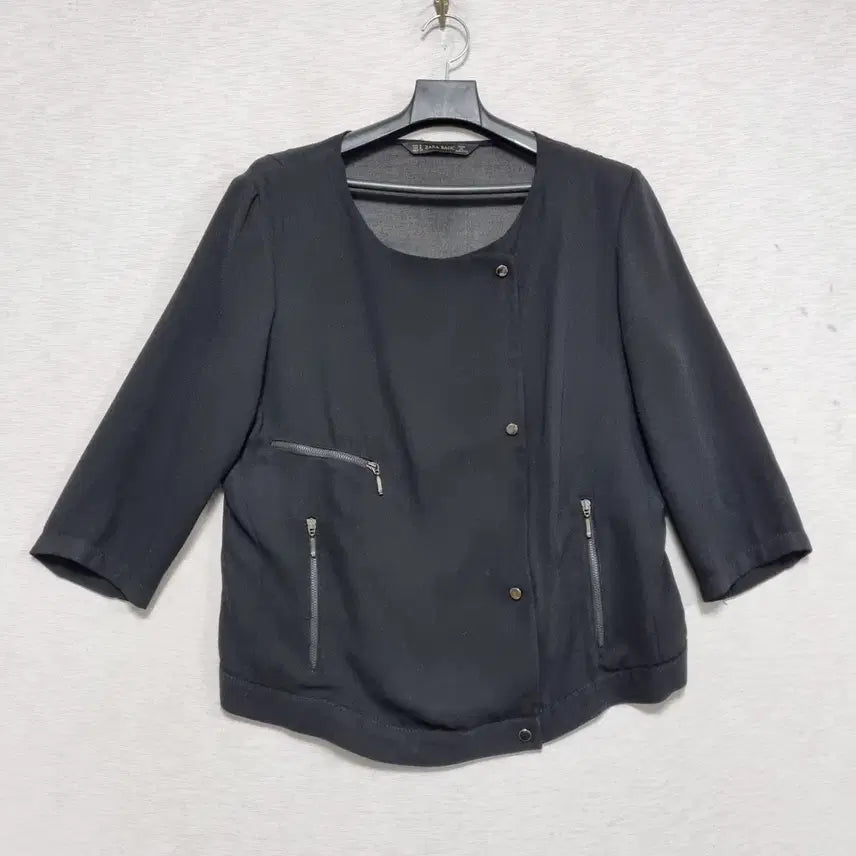 [BUNJANG] Zara Oversized See-Through Black Jacket Women's 55 / 자라 빅시스루 자켓 여55ㅡ0111