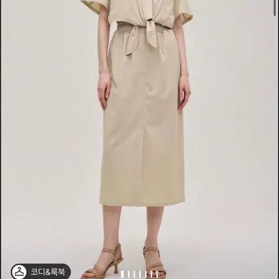 [BUNJANG] SYSTEM Linen Blend Long Dress Oatmeal / SYSTEM 린넨 블렌드 롱 원피스 오트밀 새상품