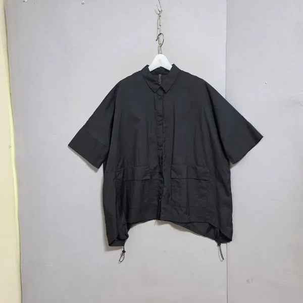 [BUNJANG] Windbreaker Material Oversized Blouse FF / 바람막이소재 박시한 블라우스 FF  n4810