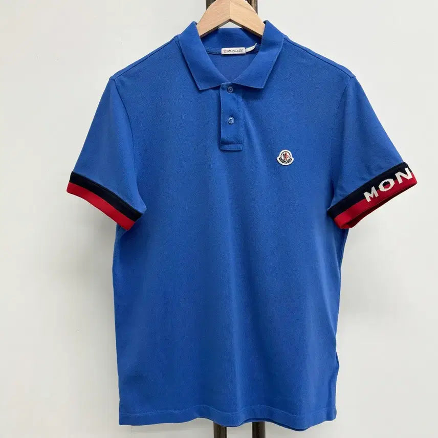 [BUNJANG] Moncler PK Collar T-Shirt Size M Blue / [M]몽클레어 pk 카라티