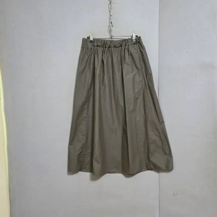 [BUNJANG] COS Cotton Twill Long Skirt Brown / COS 코스 바스락소재 롱스커트 n4811