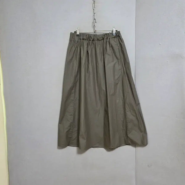 [BUNJANG] COS Cotton Twill Long Skirt Brown / COS 코스 바스락소재 롱스커트 n4811