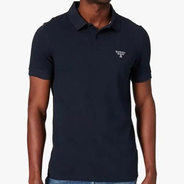 [BUNJANG] Barbour Beacon 20SS Men's Short Sleeve Polo Shirt - Dark Navy / M (95) 바버 신형 20ss 비콘 폴로 셔츠 반팔 카라티 다크네이비