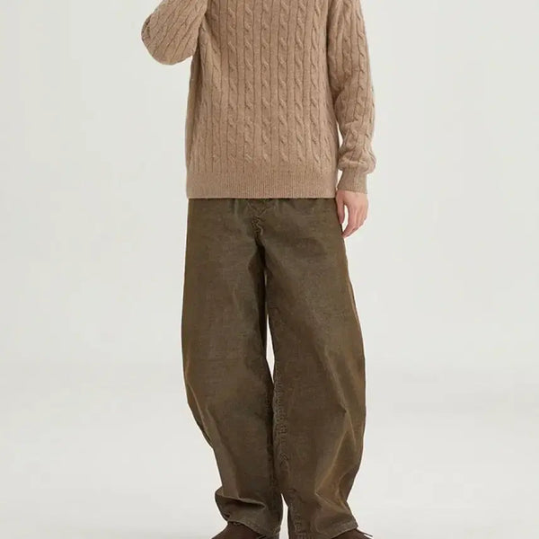 [BUNJANG] SPAO Balloon Fit Corduroy Pants Brown Size 32 / 스파오 벌룬핏 코듀로이 팬츠 32 브라운 / 새상품