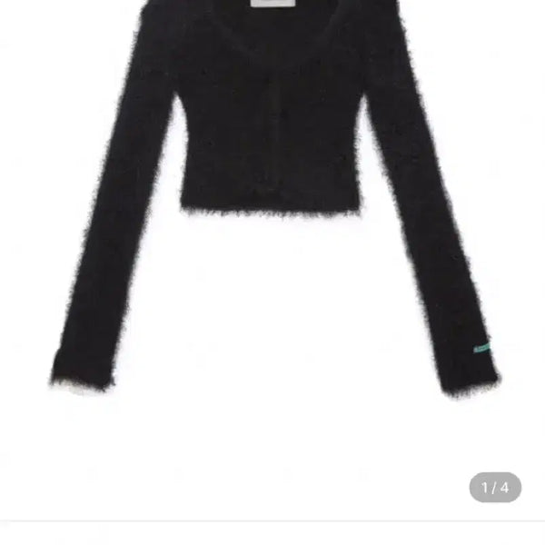 [BUNJANG] Instant Funk Wide V-Neck Cardigan Black / 인스턴트펑크 와이드 브이넥 가디건 블랙