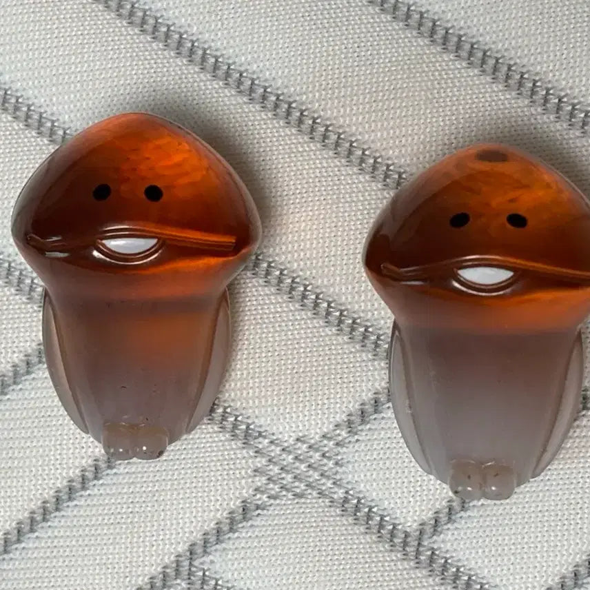 [BUNJANG] Nameko Transparent Clear Figure (Set of 2) / 나메코 투명 클리어 피규어