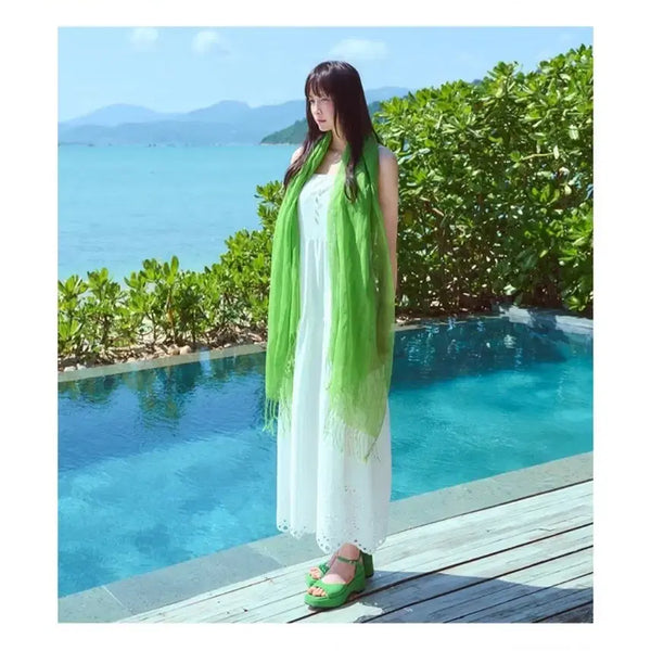 [BUNJANG] GS Studio 26SS 100% Linen Scarf (Citrus Green) / 새상품)26SS 지스튜디오 린넨 100 스카프 (시트러스 그린)