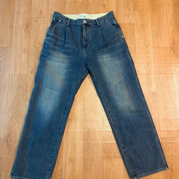 [BUNJANG] Roughside Drape Denim Medium Blue Size 2 / (2)러프사이드 드레이프 데님 미디엄블루
