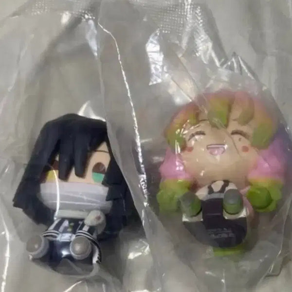 [BUNJANG] Demon Slayer Chokonokko Figure Set - Obanai & Mitsuri (Sealed) / 미개봉 귀멸의칼날 초코노코 피규어 이구로 오바나이 칸로지 미츠리