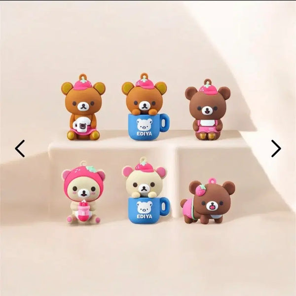 [BUNJANG] Ediya Rilakkuma Magnet Full Set (6 Types) / 이디야 리락쿠마 마그넷 6종 풀세트(중복없이)