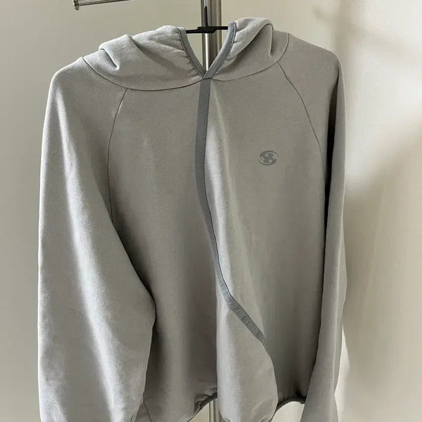 [BUNJANG] Sansan Gear Taped Hoodie Grey / 산산기어 테이프드 후드 그레이23ss