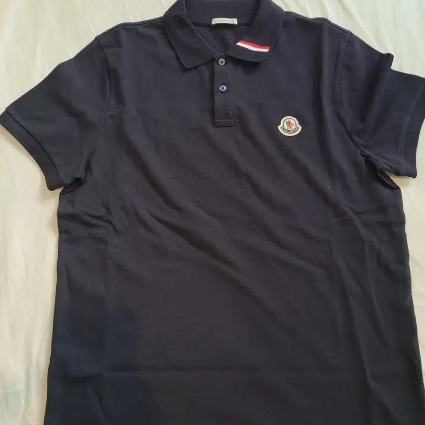 [BUNJANG] Moncler Navy Polo Shirt / 몽클레어 네이비 폴로 셔츠