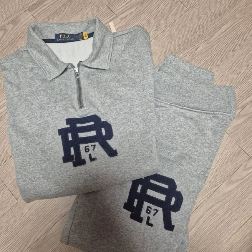 [BUNJANG] Polo Ralph Lauren Half-Zip Sweatshirt & Training Pants Set / 폴로 랄프로렌 맨투맨 반집업 트레이닝복 세트 M/S