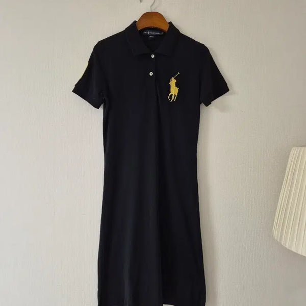 [BUNJANG] Polo Ralph Lauren Black Collar Dress M Size / 폴로 랄프로렌 블랙 카라 원피스 M 사이즈예요가슴단면43 (44~55)