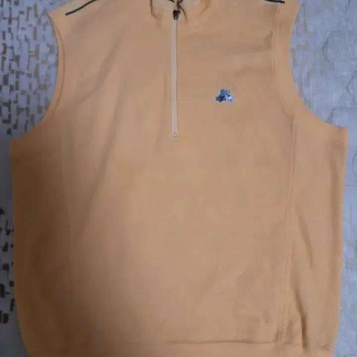 [BUNJANG] Black&White Golf Vest Orange / Black&White 골프 반팔 조끼 오렌지