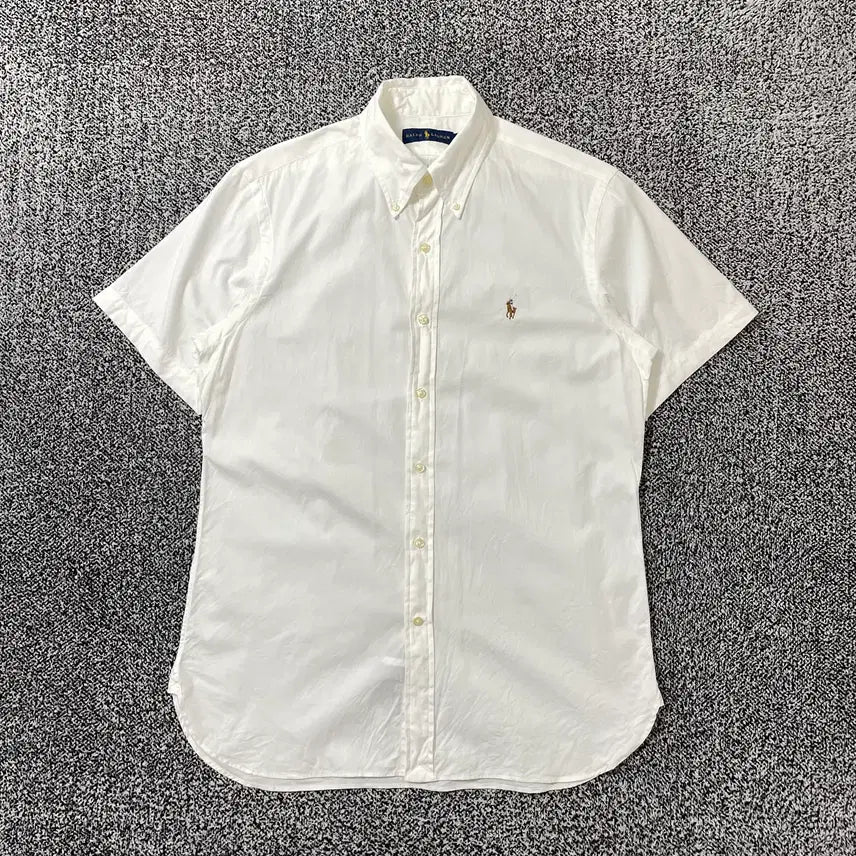 [BUNJANG] Polo Ralph Lauren Oxford Short Sleeve Shirt White / 빈티지9. 폴로랄프로렌 옥스포드 반팔 기본 베이직 코튼 셔츠 화이트