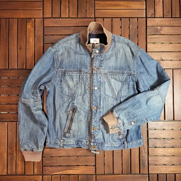 [BUNJANG] A|X Armani Exchange Denim Zip-Up Jacket (XL) / A|X 아르마니 익스체인지 데님 집업 자켓 (XL)