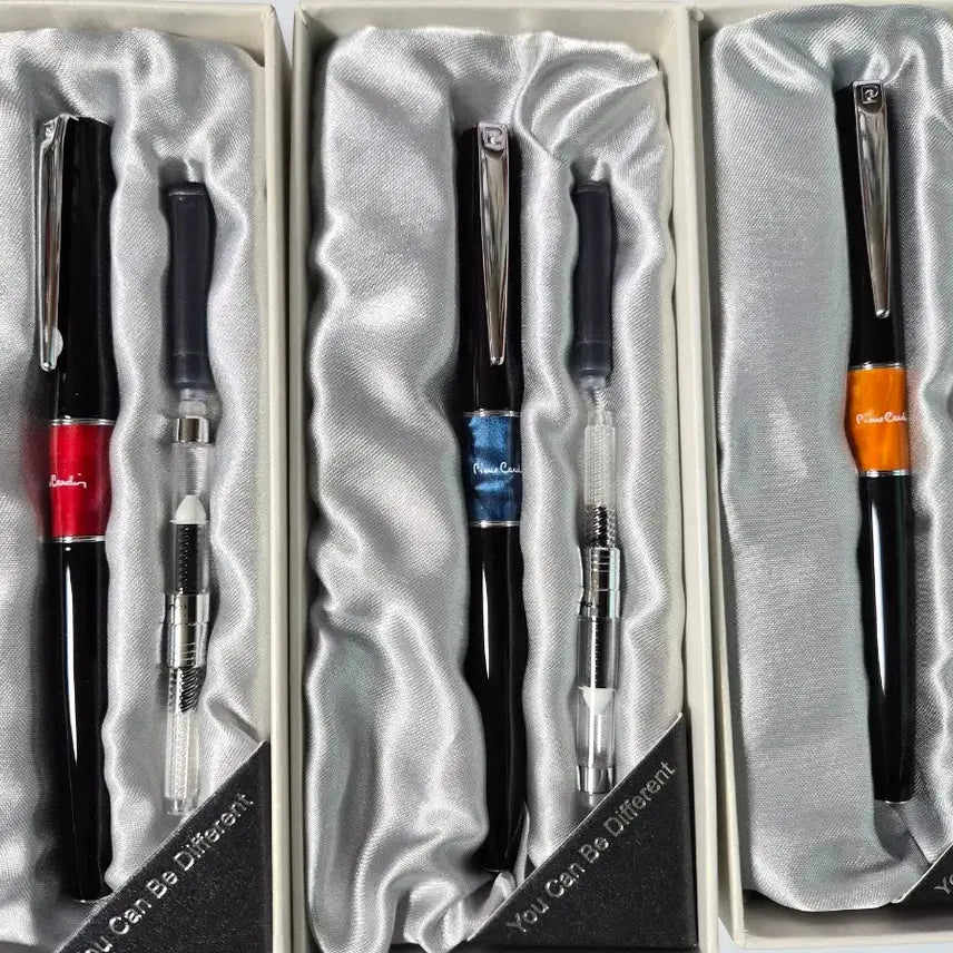 [BUNJANG] Pierre Cardin Libra Fountain Pen Set (Yellow, Red, Blue) / 피에르가르뎅 리브라 만년필 3자루 일괄