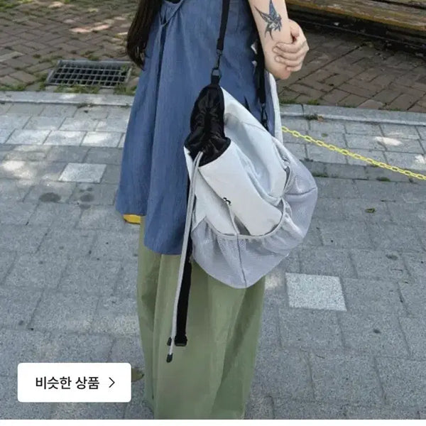[BUNJANG] Shinsh Halter Satin Layered Dress / 신시 홀터 새틴 레이어드 원피스