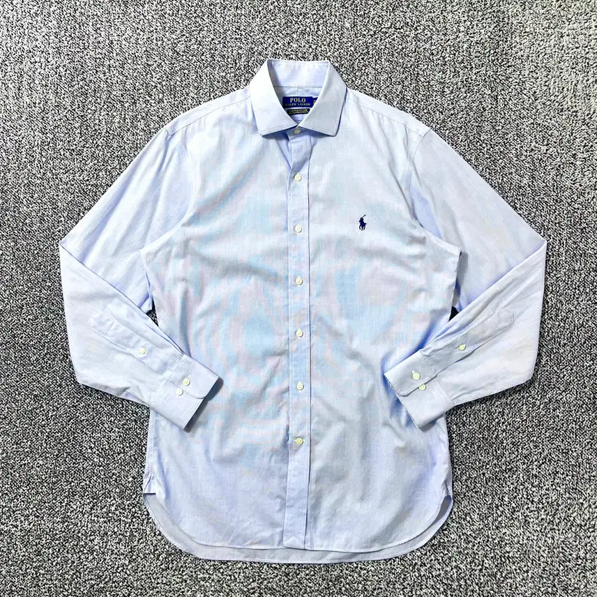 [BUNJANG] Polo Ralph Lauren Slim Fit Easy-Care Cotton Shirt Blue Vintage / 빈티지9. 폴로랄프로렌 슬림핏 이지케어 코튼 셔츠 블루