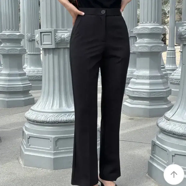 [BUNJANG] GOGOSING Semi Bootcut High-Waist Summer Slacks / 새옷)고고싱 여름슬랙스 세미부츠컷 반하이 모찌슬랙스
