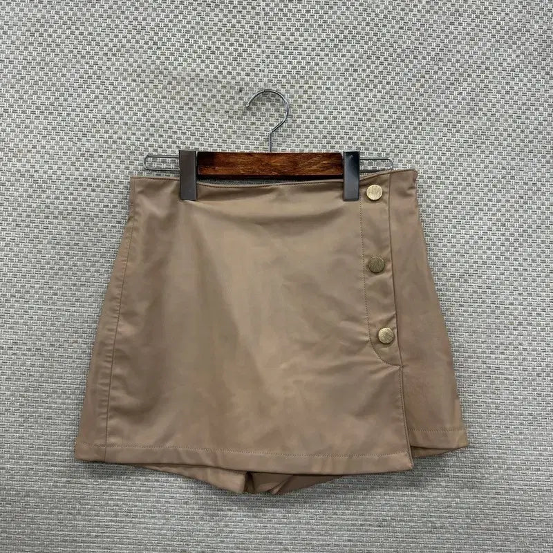 [BUNJANG] ZARA Faux Leather Skirt Shorts 26-inch / 자라 ZARA 페이크 스커트 가죽 반바지 26인치 D00209