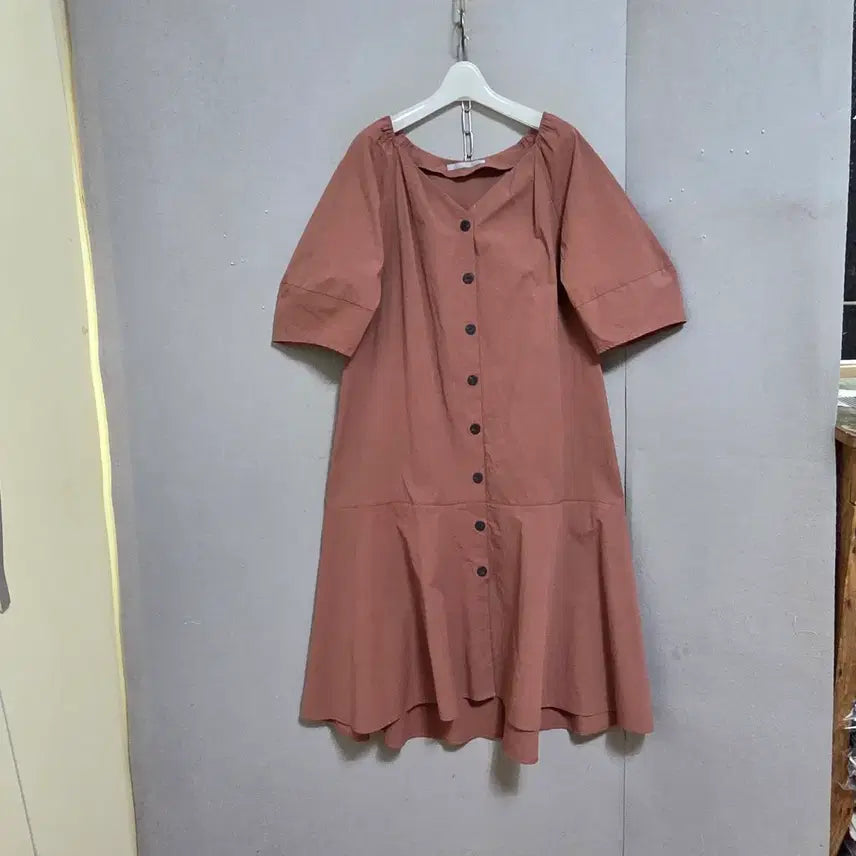 [BUNJANG] G-Cut Summer Linen Blend Dress / 지컷 바스락소재 여름 원피스 FF   n4826