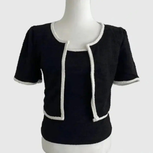 [BUNJANG] Women's Cardigan and Camisole Set / 여성 가디건 나시 세트