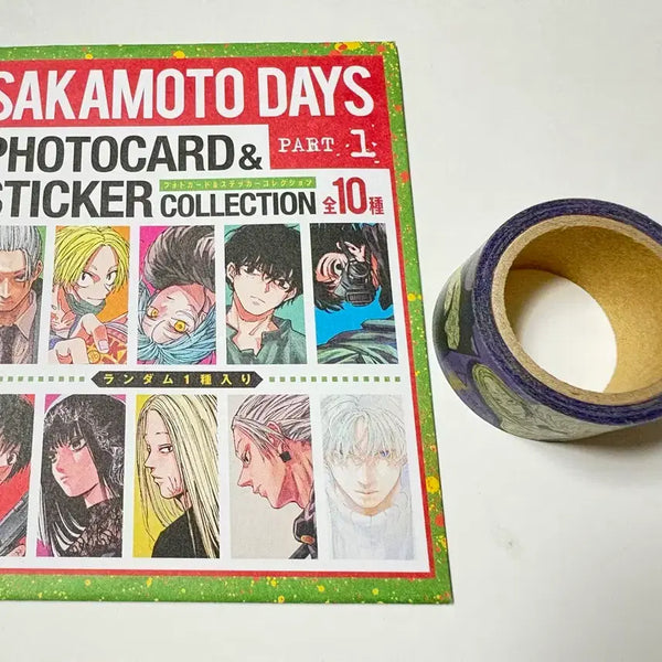 [BUNJANG] Sakamoto Days Jump Shop Shishiba Mate Bundle Set / 사카모토데이즈 점프샵 시시바마테 마스킹테이프 포토카드 스티커 일괄