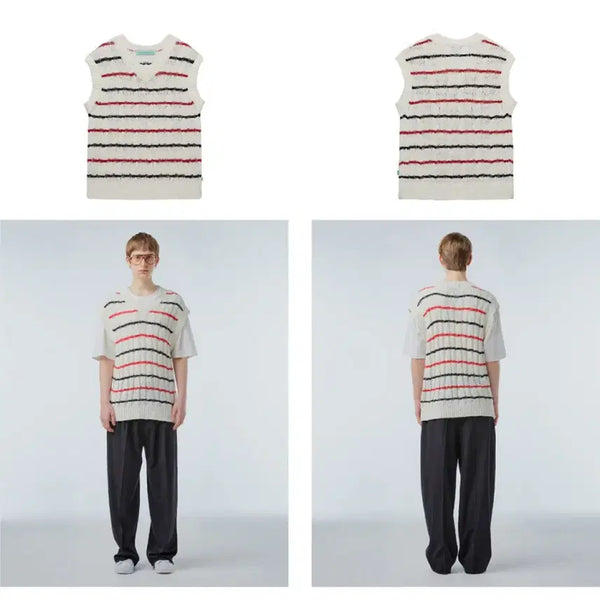 [BUNJANG] Instant Funk Knit Vest (New) / 인스턴트펑크 니트 베스트 (새상품)