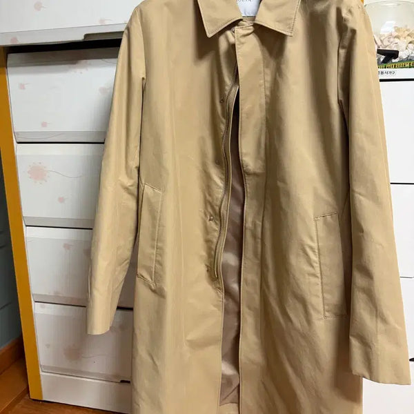 [BUNJANG] Andz Beige Single Trench Coat Size 100 / 앤드지 베이지색 싱글 트렌치코트 100