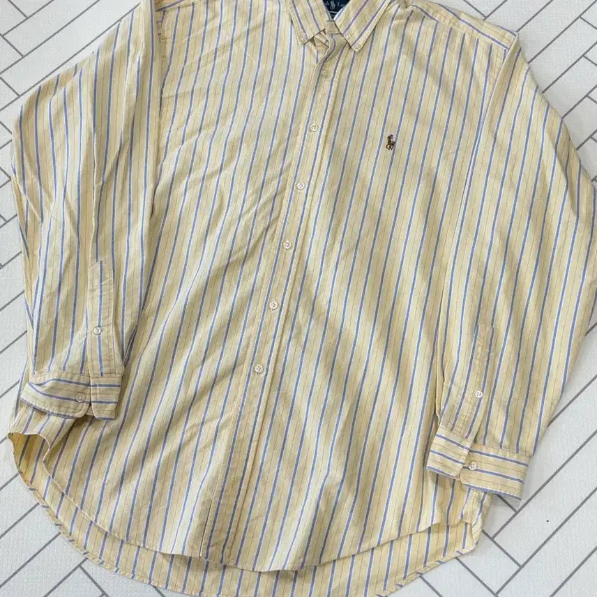 [BUNJANG] Polo Ralph Lauren Big Size Striped Shirt / 폴로랄프로렌 빅사이즈 스트라이프셔츠